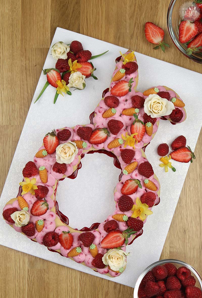 Osterhasen Kekstorte Number Cake Rezept Osterbox