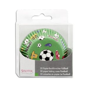 Städter Papier-Backförmchen Fußball