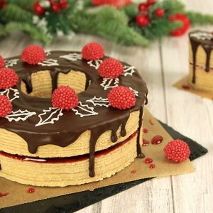 Adventskranz Baumkuchen Weihnachtsbox