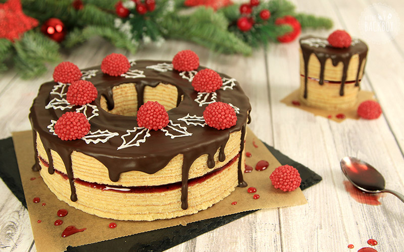 Adventskranz Baumkuchen Weihnachtsbox