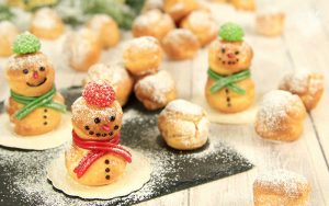 Windbeutel Schneemänner Weihnachtsbox