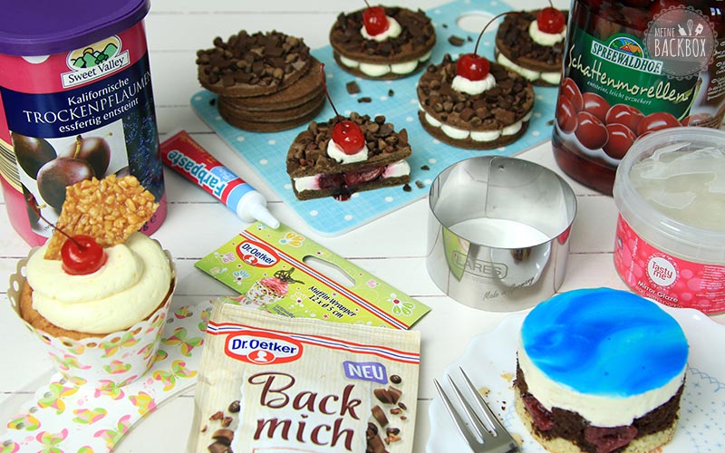 Unboxing Inhalt Klassiker Box mit Frankfurter Kranz Cupcakes, Schwarzwälder Kirsch Taler und Donauwelle