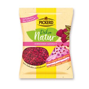 Pickerd gehackte Himbeeren
