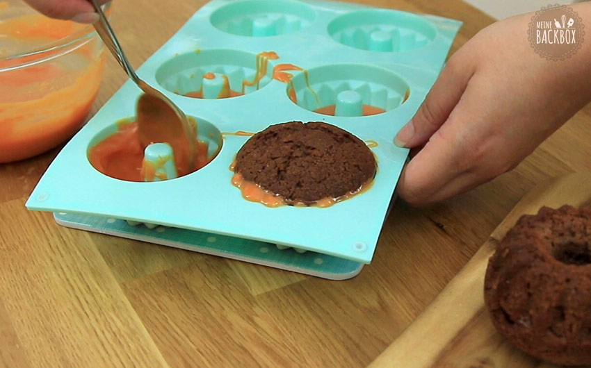 Kürbis Gugelhupfe mit Ganache Rezept