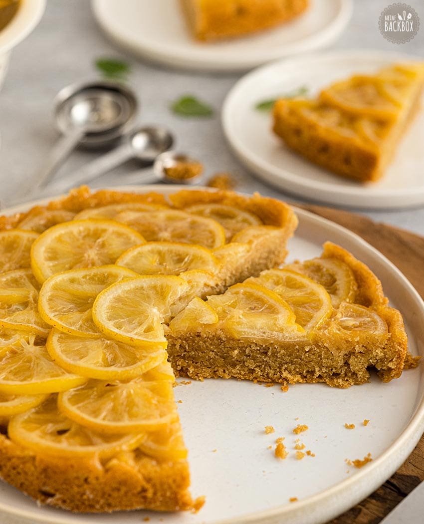 Veganer Upside Down Zitronenkuchen