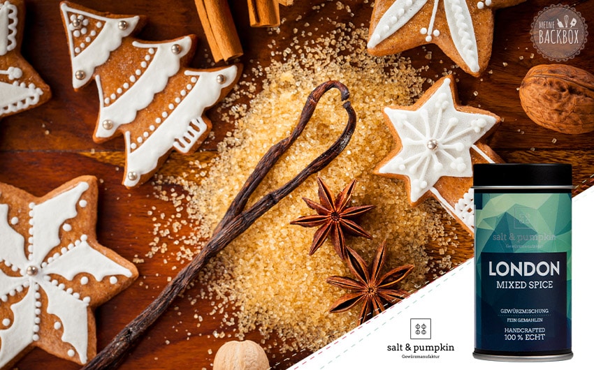 Weihnachtsbox Sneak: Salt & Pumpkin London Mixed Spice Gewürzmischung für Weihnachten
