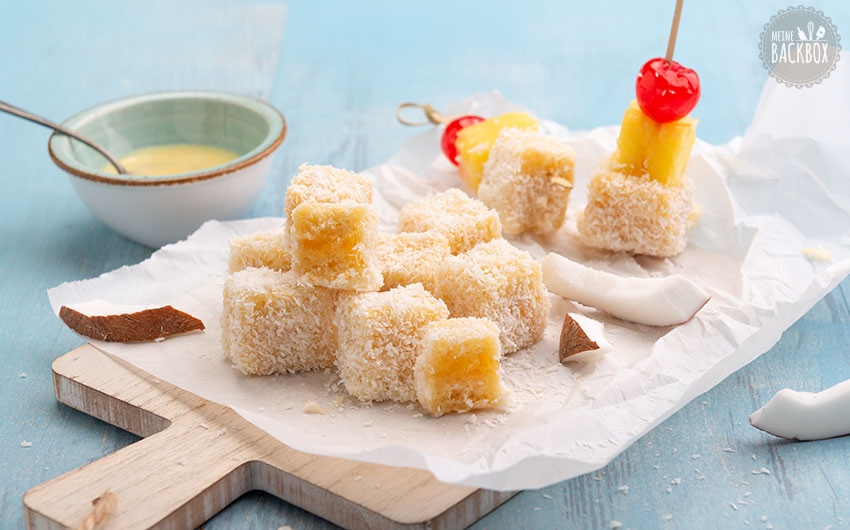 Pina Colada Lamingtons