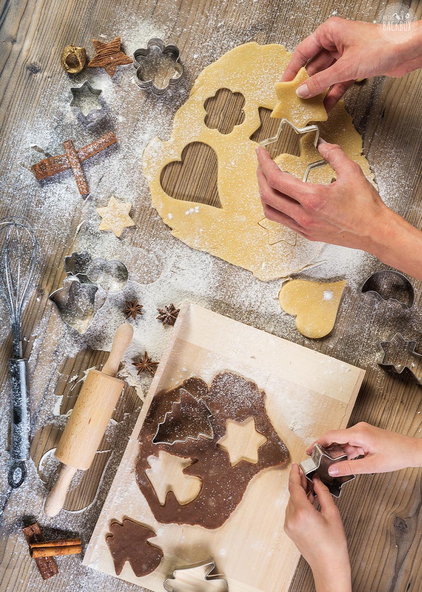 Sneak Weihnachtsbox Plätzchen backen mit Plätzchenteig