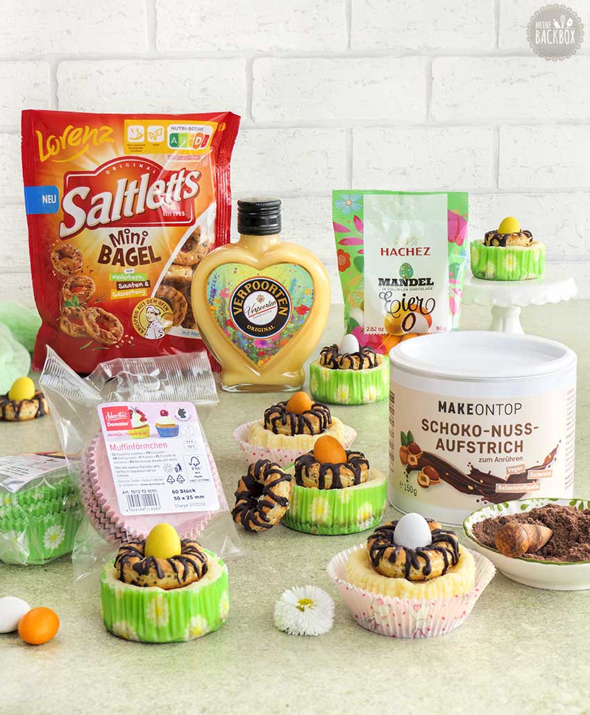Osterbox 2023: Mini Eierlikör Cheesecakes – Produkte aus der Box