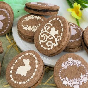 Ostereier Doppelkekse mit Schoko-Nuss-Aufstrich
