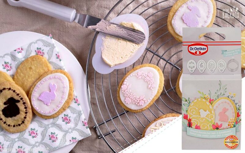 Sneak Osterbox 2023: Dr. Oetker Ei-Ausstecher mit Dekor-Schablonen