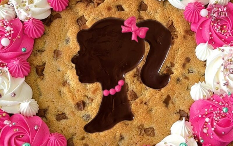 Barbie Cookie Cake mit Cashew & Caramel Fudge