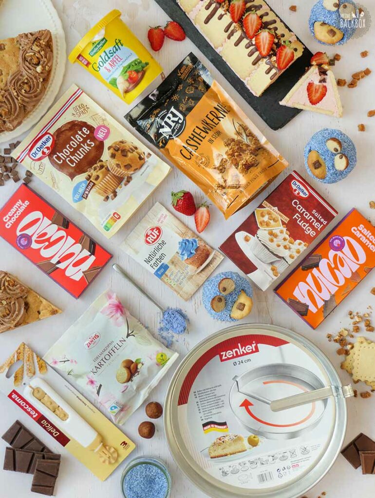 Inhalt Keks-Liebe Box: Produkte und Rezepte