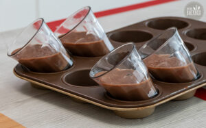 Schoko Kokos Panna Cotta Rezept: Dunkele Masse