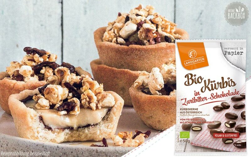 Sneak Movie Night Box: Landgarten Bio Kürbiskerne in Zartbitter-Schokolade