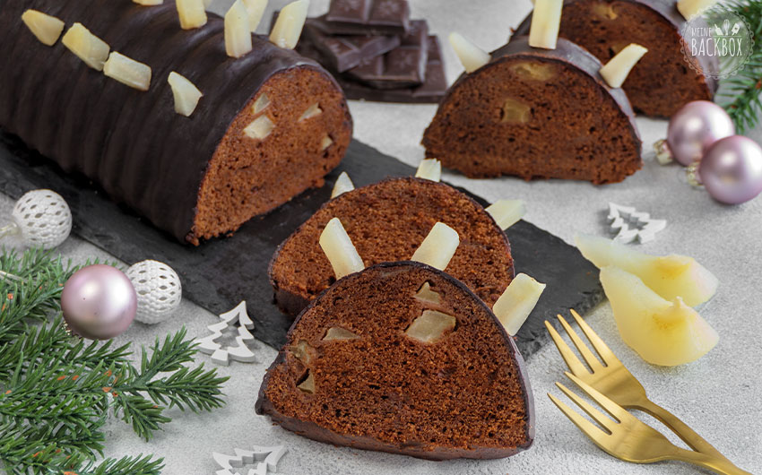 Birnen-Rehrücken mit Zimt