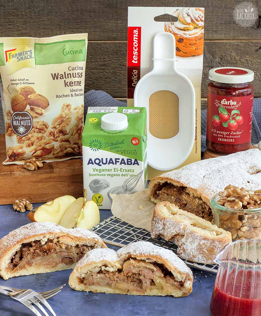 Südtiroler Apfelstrudel mit Produkten aus der Hüttenzauber Box
