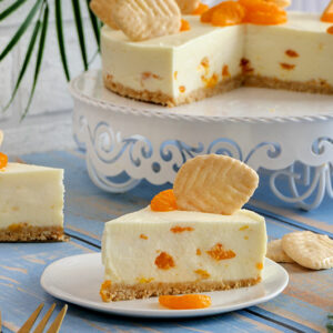 No Bake Cheesecake mit Zitrone & Mandarinen