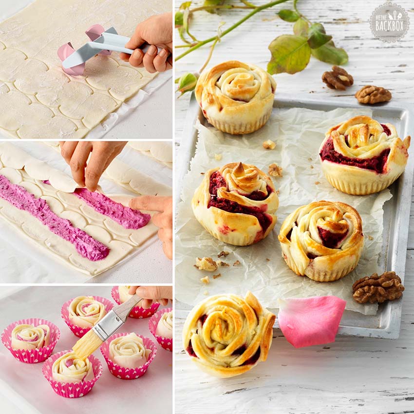 Sneak September Box: Betty Bossi Rosen Teigroller Anwendung & Inspiration