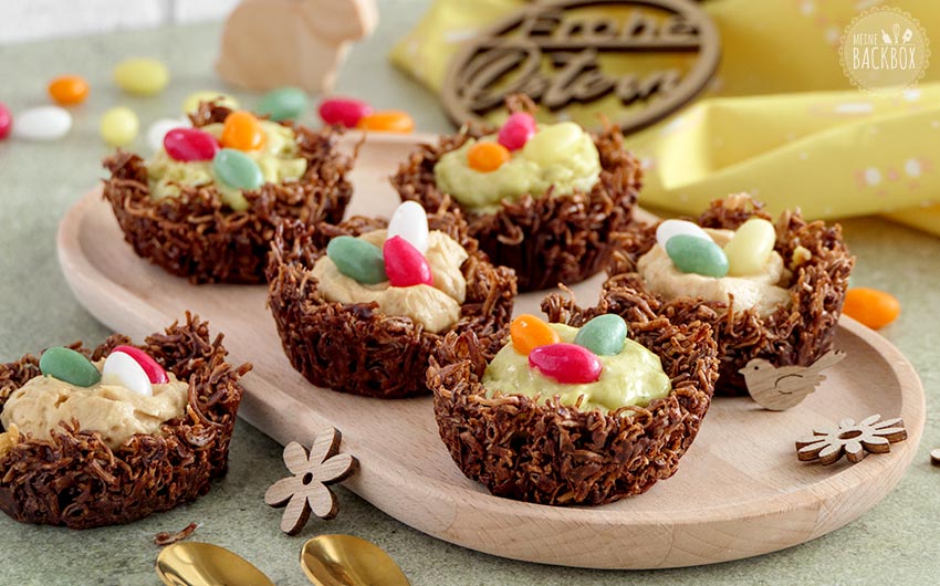 Dubai Style Osternester mit selbst gemachter Pistaziencreme und Kadayif