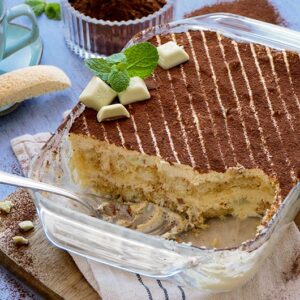 Tiramisu mit Pistazienschoki