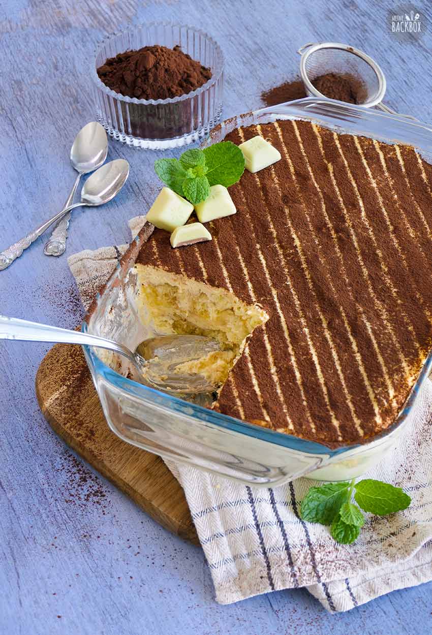 Tiramisu mit selbst gemachten Löffelbiskuits