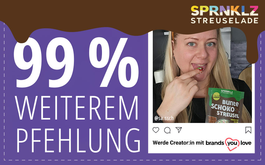 brands you love: 99 % Weiterempfehlung für Streuselade