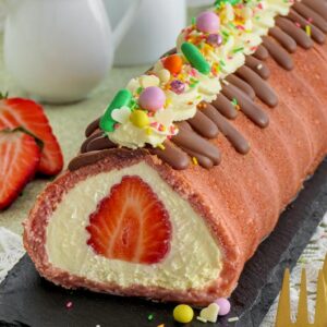 Tiramisu mal anders als Erdbeer Tiramisurolle