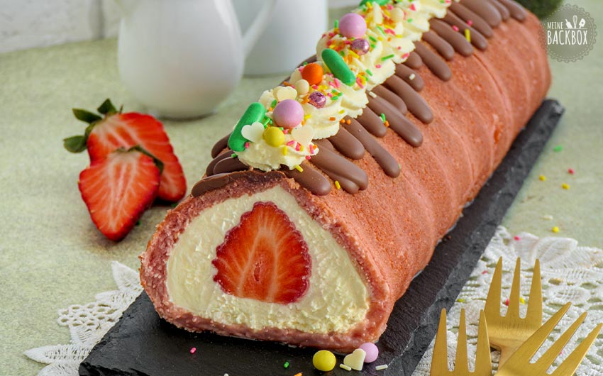 Tiramisu mal anders als Erdbeer Tiramisurolle