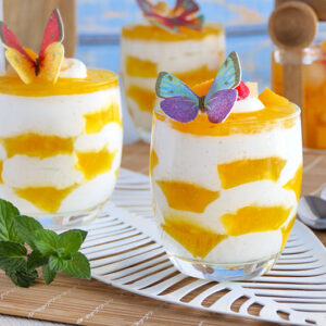 Blitzschnelles Solero-Dessert mit Pfirsich-Maracuja