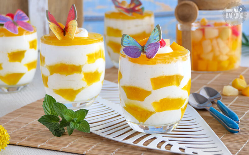 Blitzschnelles Solero-Dessert mit Pfirsich-Maracuja