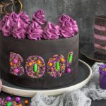 Purple Velvet Cake Halloweentorte