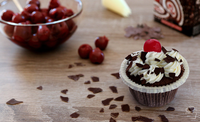 Black Forest Cupcake Schwarzwälder Kirsch