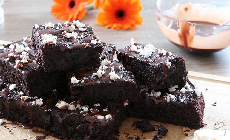 schwarze Bohnen Brownies fructosefrei glutenfrei