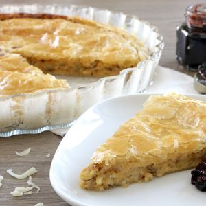 Cheese & Onion Pie mit Johannisbeer Chutney