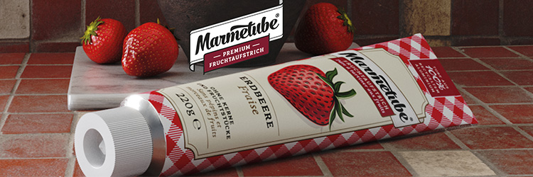 Brandheader Marmetube