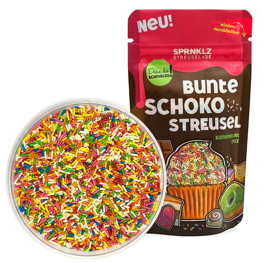 SPRNKLZ Streuselade – Bunte Schokostreusel Kunterbunt Mix