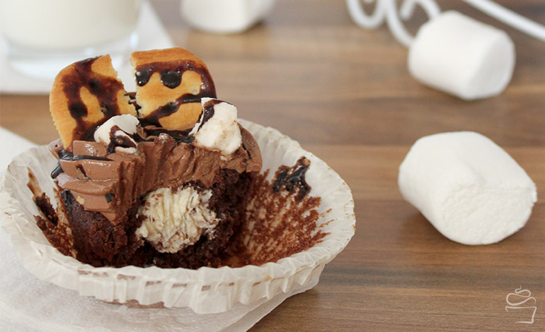 S'mores Cupcakes Marshmallow Schokolade