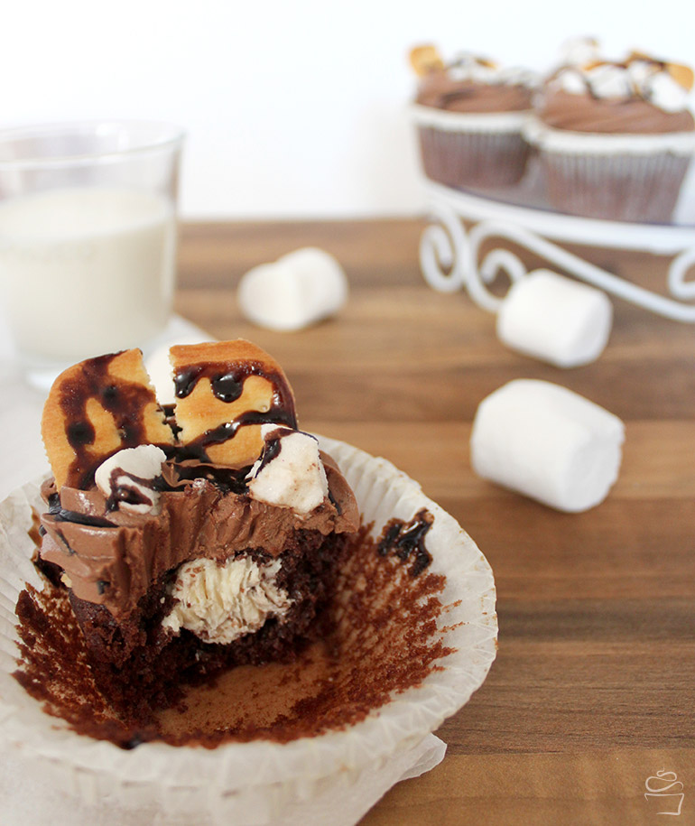 S'mores Cupcakes Marshmallow Schokolade