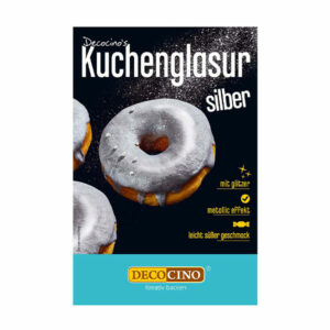 Decocino Kuchenglasur Metallic Silber