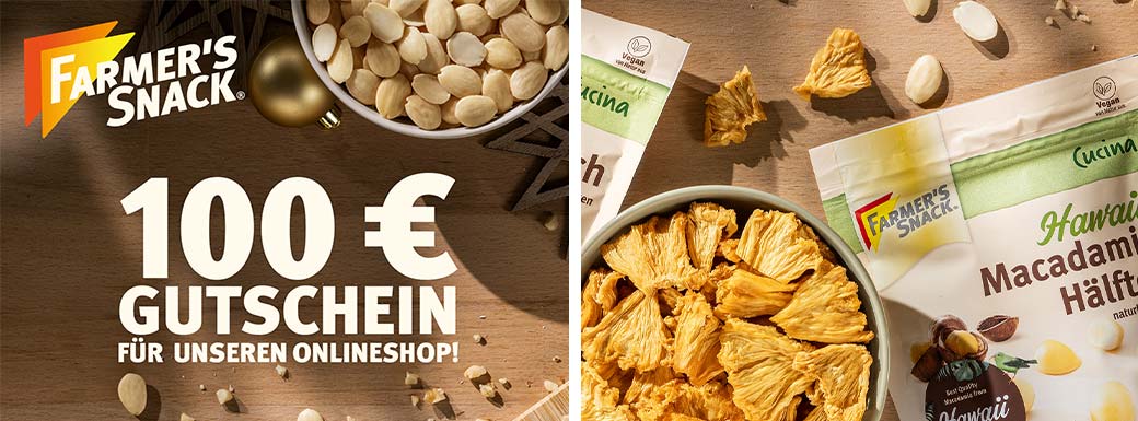 Online Adventskalender Gewinn von Farmer's Snack