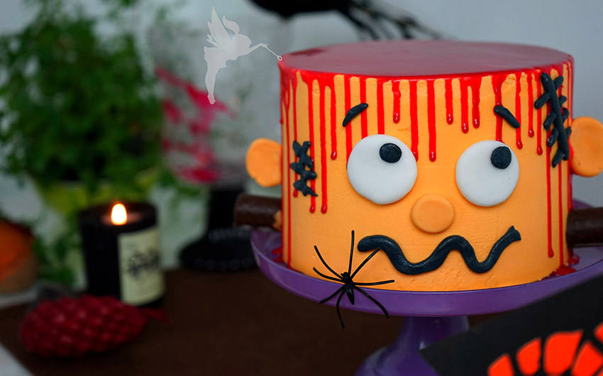 Beste Halloween Rezepte Frankenstein Torte von Kuchenfee Lisa