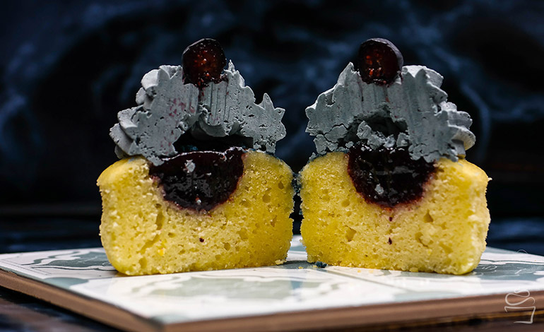 Blaubeer Cupcakes Blogparade L'universe de la petite lulu