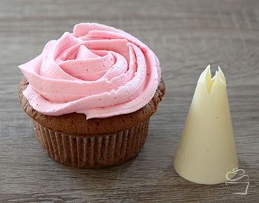Cupcake Spritztechniken Spritztülle Rose