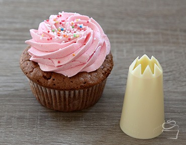 Cupcake Spritztechniken Spritztülle Stern