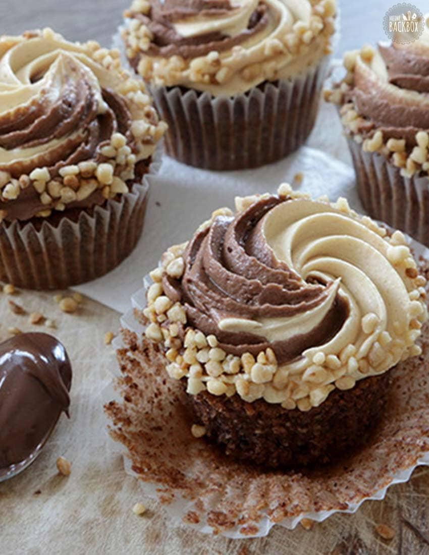 Hazelnut Caramel Cupcakes