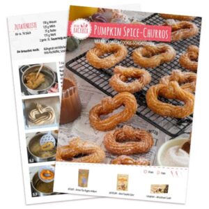 Rezeptkarte zum Download: Pumpkin Spice-Churros