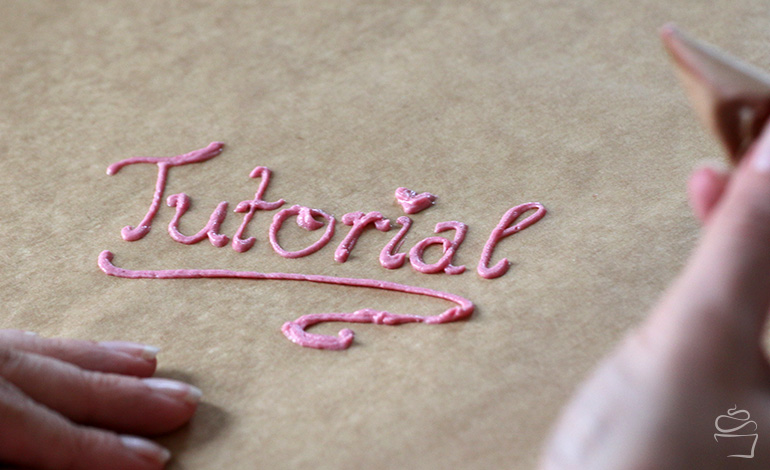 Schreiben mit Buttercreme Tutorial